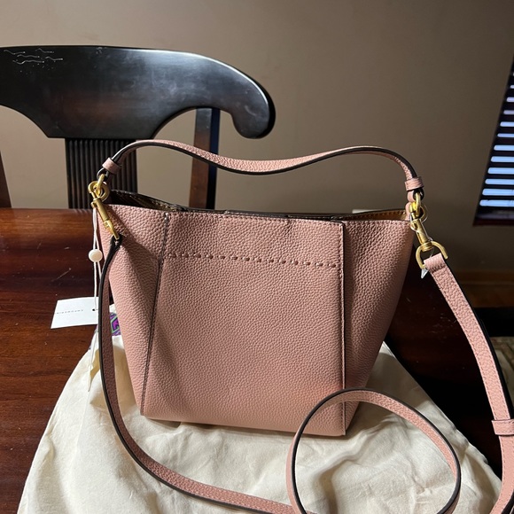 Tory Burch McGraw small bucket bag Meadowsweet NEW - Picture 9 of 9